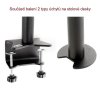 Stolní držák na 2 monitory Edbak SV05 (Profesionální stolní držák na 2 monitory 17" - 27" vedle sebe, nezávislé polohování, naklápění 120° , otáčení 210°, výška 100-400 mm, funkce pivot 360°, VESA 75x75 a 100x100, nosnost 20 kg)