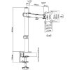vyrp13 1007Kvalitni stolovy drzak monitoru tv do kancelare domacnosti nebo skolni ucebny Fiber Mounts M7C52