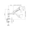 Kancelářský držák na Apple iMac - Fiber Mounts AX692 (Profesionální designový stolní držák na Apple iMac 21" - 27", nosnost 11kg)