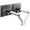 vyr 1339 Bily drzak na dva monitory polohovatelny do kancelare pracovny nemocnice Mounts F195AW