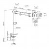 Držák na monitor Fiber Mounts M8C83