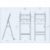 Reklamní Tv stojan OMB Easel (Stojan na televizi nebo monitor 32" - 65", výškové polohování Tv , VESA 100x100 až 400x400, nosnost 50kg)