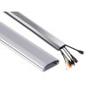 Kvalitní nástěnná hliníková lišta na Tv kabeláž Fiber Mounts M6C93S stříbrná