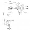 Držák monitoru Tv Fiber Mounts M7C17