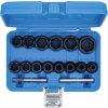 Sada nástrčných hlavic se spirálovým profilem / šroubovák, 12,5 mm (1/2"), 8 - 27 mm, 16dílná, BGS 5269