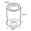 Ořech 3/4" 30 mm v. 53 mm