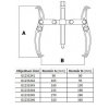 Dvouramenný stahovák 250 mm - G1233245