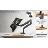 vyrp11 1683Profesionalni ergonomicky stolni drzak monitoru do kancelare NB G45