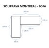 MONTREAL ratanová souprava ŠEDÁ/KRÉMOVÁ