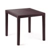 Mega Plast, plastový stůl RATAN LUX, 73 x 75,5 x 75,5 cm, vhodný k židlým BELLA a RATAN LUX, wenge