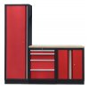 4 ks sestava kvalitního PROFI RED dílenského nábytku - RTGS1300BAL06