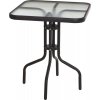 set zahradní stůl kov/sklo + 2 židle rozkl.kov/textil ANTR/ZE