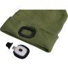 cepice s celovkou 4x45lm usb nabijeni tmave zelena univerzalni velikost 73 acryl a 27 polyester img 43192 d2 fd 11