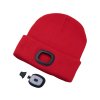 cepice s celovkou 4x45lm usb nabijeni cervena univerzalni velikost 73 acryl a 27 polyester img 43198 d2 fd 11
