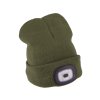 cepice s celovkou 4x45lm usb nabijeni fluorescentni oranzova khaki zelena oboustranna univerzalni velikost 100 acryl img 43460 d4 fd 11