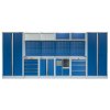 Kvalitní PROFI BLUE dílenský nábytek - 4535 x 2000 x 495 mm - MTGS1301AM