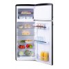 Retro lednice s mrazákem nahoře - černá - DOMO DO91704R, Objem chladničky: 162 l, Objem mrazáku: 44 l, Třída: D