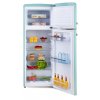 Retro lednice s mrazákem nahoře - tyrkysová - DOMO DO91705R, Objem chladničky: 162 l, Objem mrazáku: 44 l, Třída: D