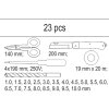 Vložka do zásuvky - izol. páska, zkoušečka, nůžky, montážní nůž, sada vrtáků 1-10mm - YT-55471
