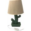 DUE ESSE, Stolní lampa zelená se zeleným kaktusem 38 cm