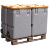 MOBIL-BOX pro skladování a přepravu nebezpečných materiálů 250 l, oranžový(11457)
