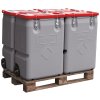 MOBIL-BOX pro skladování a přepravu nebezpečných materiálů 250 l, červený(11458)