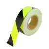 Orientační a výstražná páska fluorescenční/černá, pravá - C38.4990R