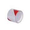 Vysoce reflexní výstražná páska, pravá, bílá/červená, 5 cm × 25 m - BY RX5AK