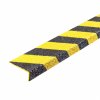 Protiskluzový sklolaminátový profil na schod – úzký, černá/žlutá, 100 cm - BY 213123