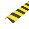Protiskluzový sklolaminátový profil na schod – úzký, černá/žlutá, 100 cm - BY 213123