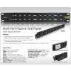 Patch panel POE UTP cat.5e 12p 1U Black, 19" rack