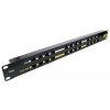 Patch panel POE UTP cat.5e 12p 1U Black, 19" rack