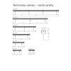 Vodicí práh pro kamiony, 300 cm – TRUCK LINE - DPP 41 300