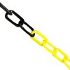 Plastový řetěz, černá / žlutá, Ø 10 mm, délka 25 m - CV 1071