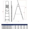 schůdky Al 5 (1065mm) nosnost 120kg