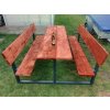 Lavice a stůl (zahradní set) LAS1