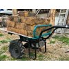 kolečko dvoukolák s převodovkou aku, 260kg, 100l, 40V Li-ion, 6Ah