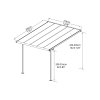 Hliníková montovaná pergola Palram Sierra 3000 antracit 3 x 3
