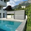outdoor creation orion pergola 3 6x5 3 charcoal 2 screens