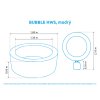 Vířivý bazén Pure Spa - Bubble HWS, modrý