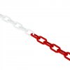 Plastový řetěz, bílá / červená, Ø 10 mm, délka 25 m - CV 1070