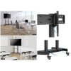 vyrp12 1741Prezentacni stojan na Tv monitor displej s policema naklapenim kolecky Fiber Mounts Legend