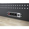 Pracovní stůl s děrovanou deskou, 3 zásuvky - TSA4524G