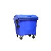 Plastový kontejner 1100 l víko ve víku, modrý