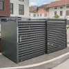 Přístřešek na kontejnery 1100 l Linis, různé velikosti, 2 x 1100 l, se zadní stěnou