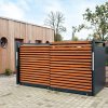 Přístřešek na kontejnery 1100 l Linis, různé velikosti, 3 x 1100 l, bez zadní stěny