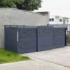 Přístřešek na kontejnery 1100 l Tomo, různé velikosti, 2 x 1100 l, se zadní stěnou