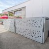 Přístřešek na kontejnery 1100 l Tomo, různé velikosti, 3 x 1100 l, se zadní stěnou