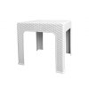 9468 mega plast plastovy stul bistro polyratan rozmer 42 5 x 42 5 x 42 cm bily