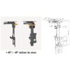 vyrp16 1754Specialni drzak Tv do podkrovek pod kuchynskou linku na strop nebo stenuFiber Mounts Reizer